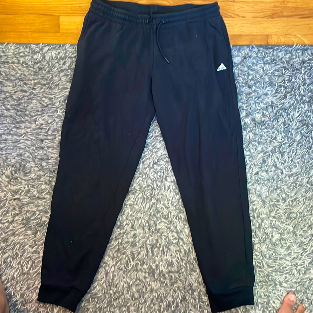 Black adidas joggers